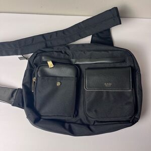 Tutilo Sling Backpack/ Crossbody Travel Bag Black Phone Holder Purse EUC